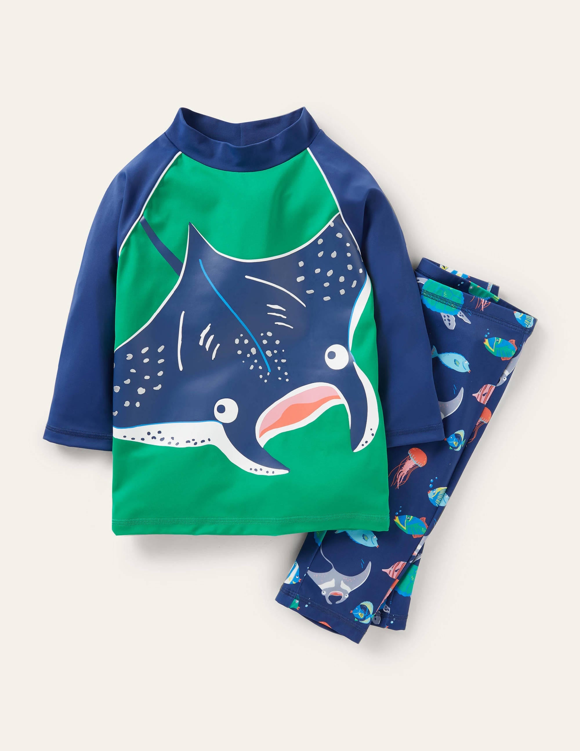 Surf Suit-Shamrock Green Manta Ray - Image 1