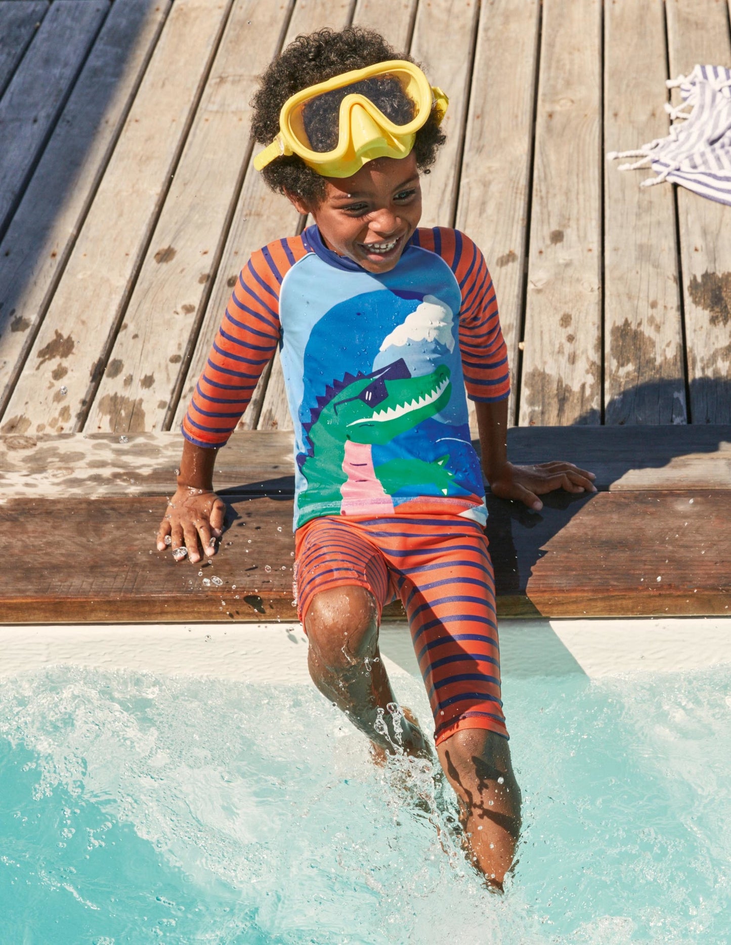Surf Suit-Firecracker Red Surfing Croc