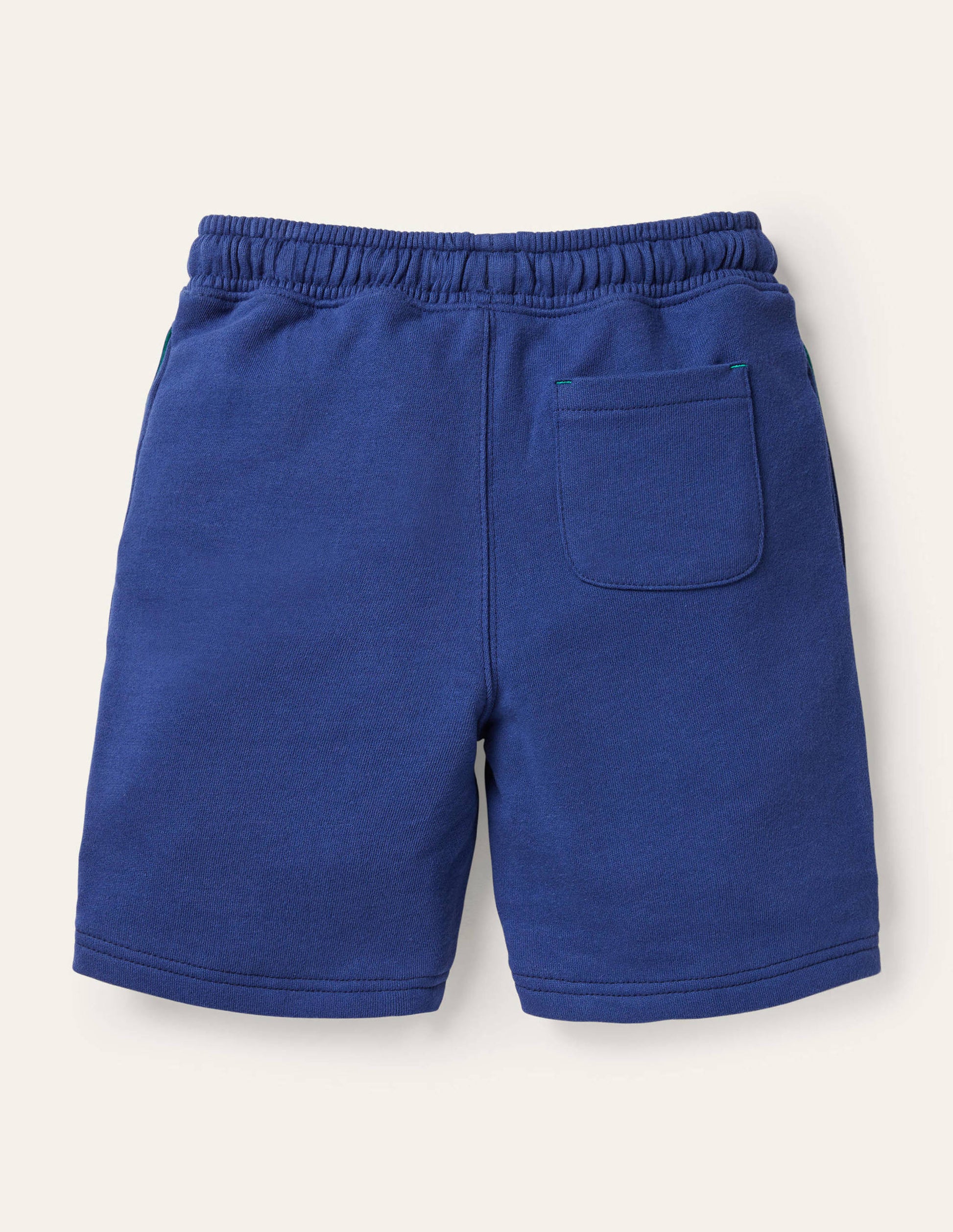 Appliqué Sweatshorts-Brilliant Blue Crocodile-2