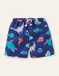 Swim Shorts-Starboard Blue Fish Friends