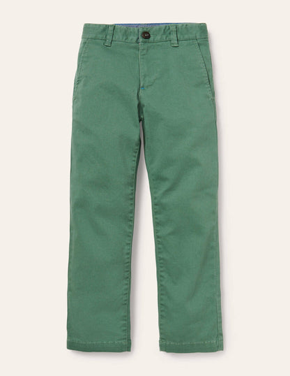 Chino Stretch Trousers-Rosemary Green-1