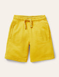 Garment-dyed Sweatshorts-Daffodil Yellow