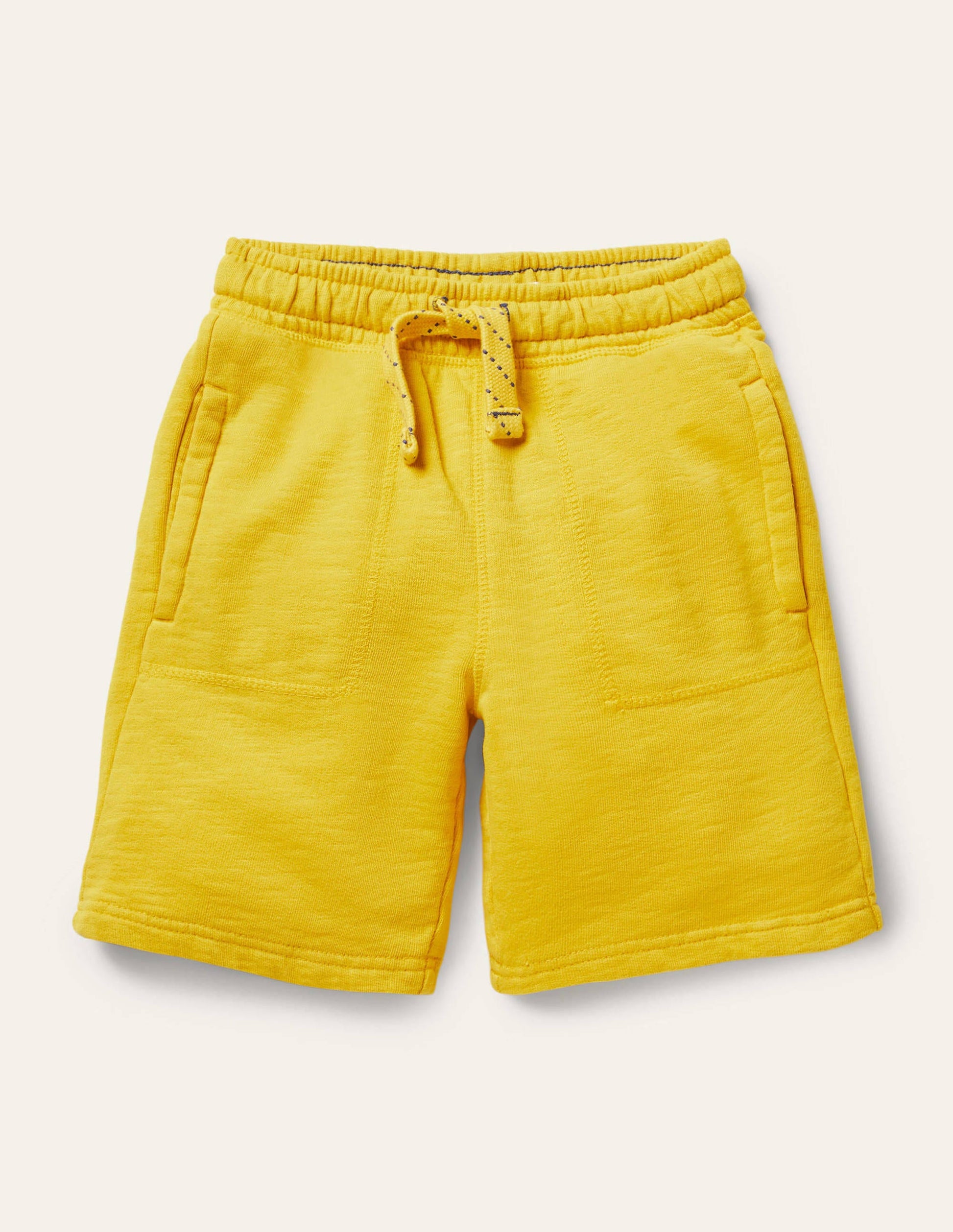Garment-dyed Sweatshorts-Daffodil Yellow-1