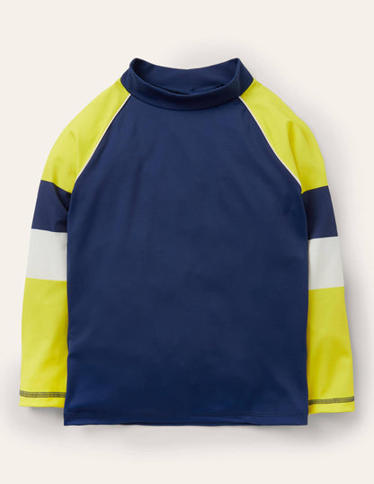 Rash Vest-College Navy/Yellow-2