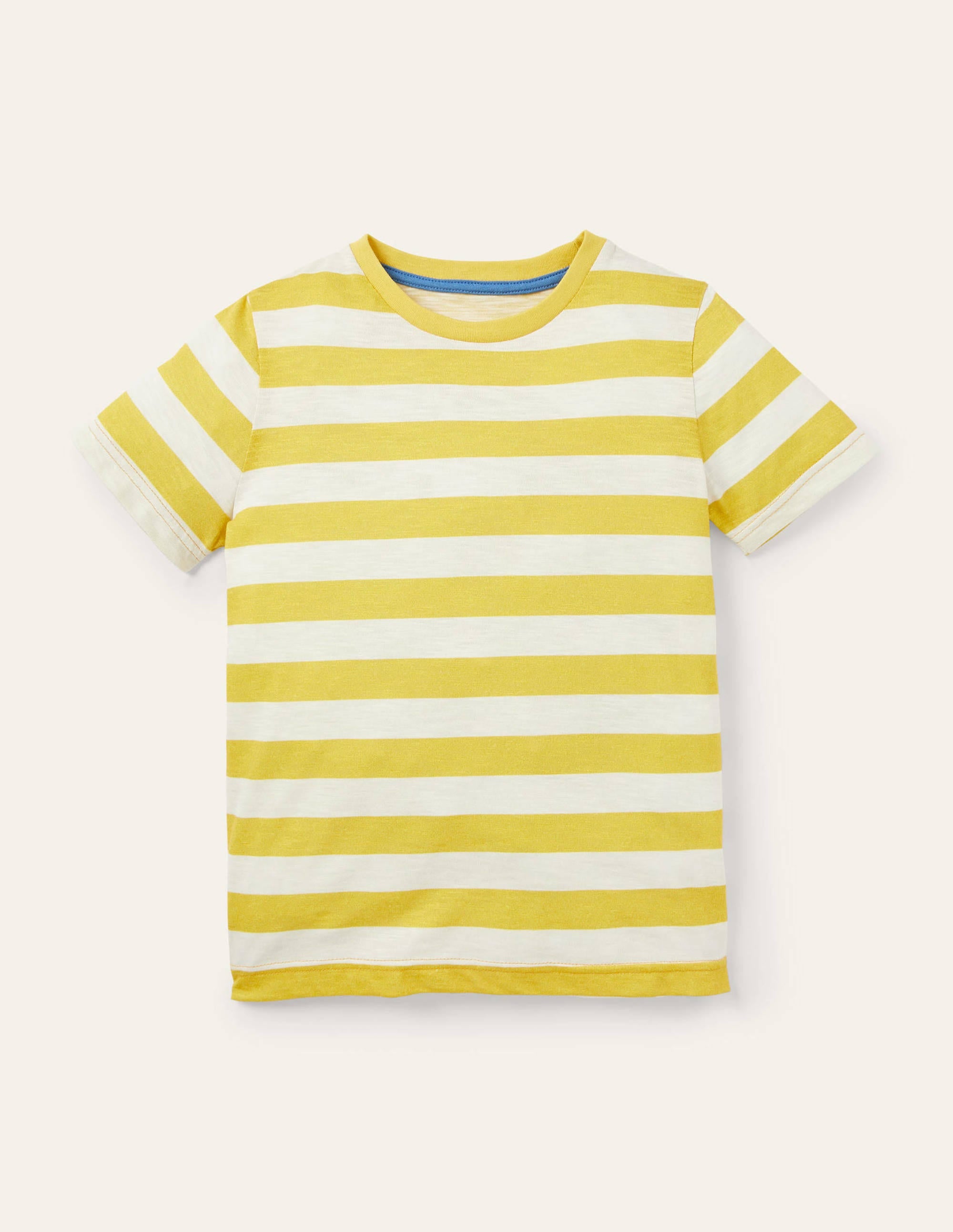 Slub Washed T-shirt-Bright Yellow/Ivory - Image 1
