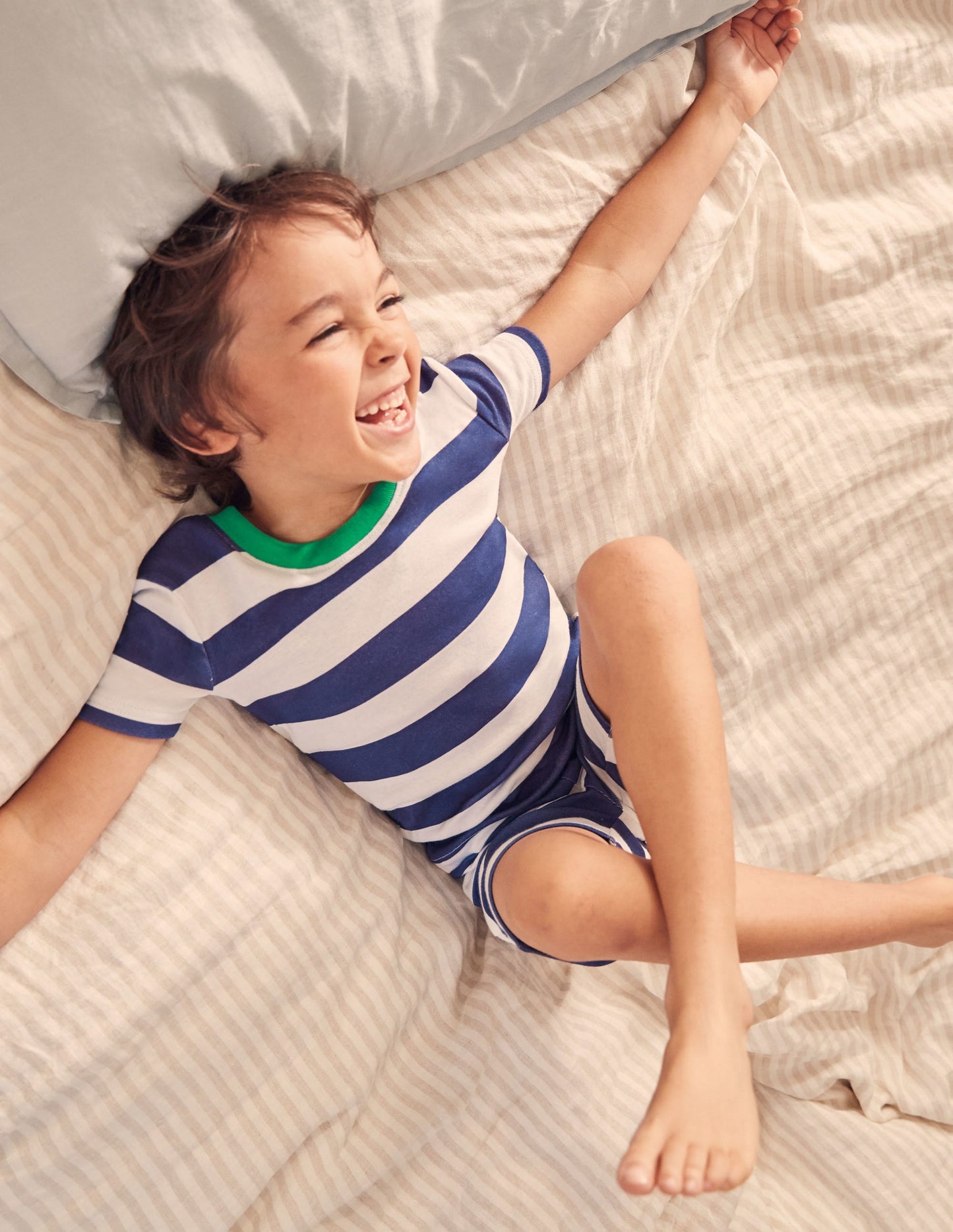 Cosy Twin Pack Short Pyjamas-Ivory Rainbow Animals