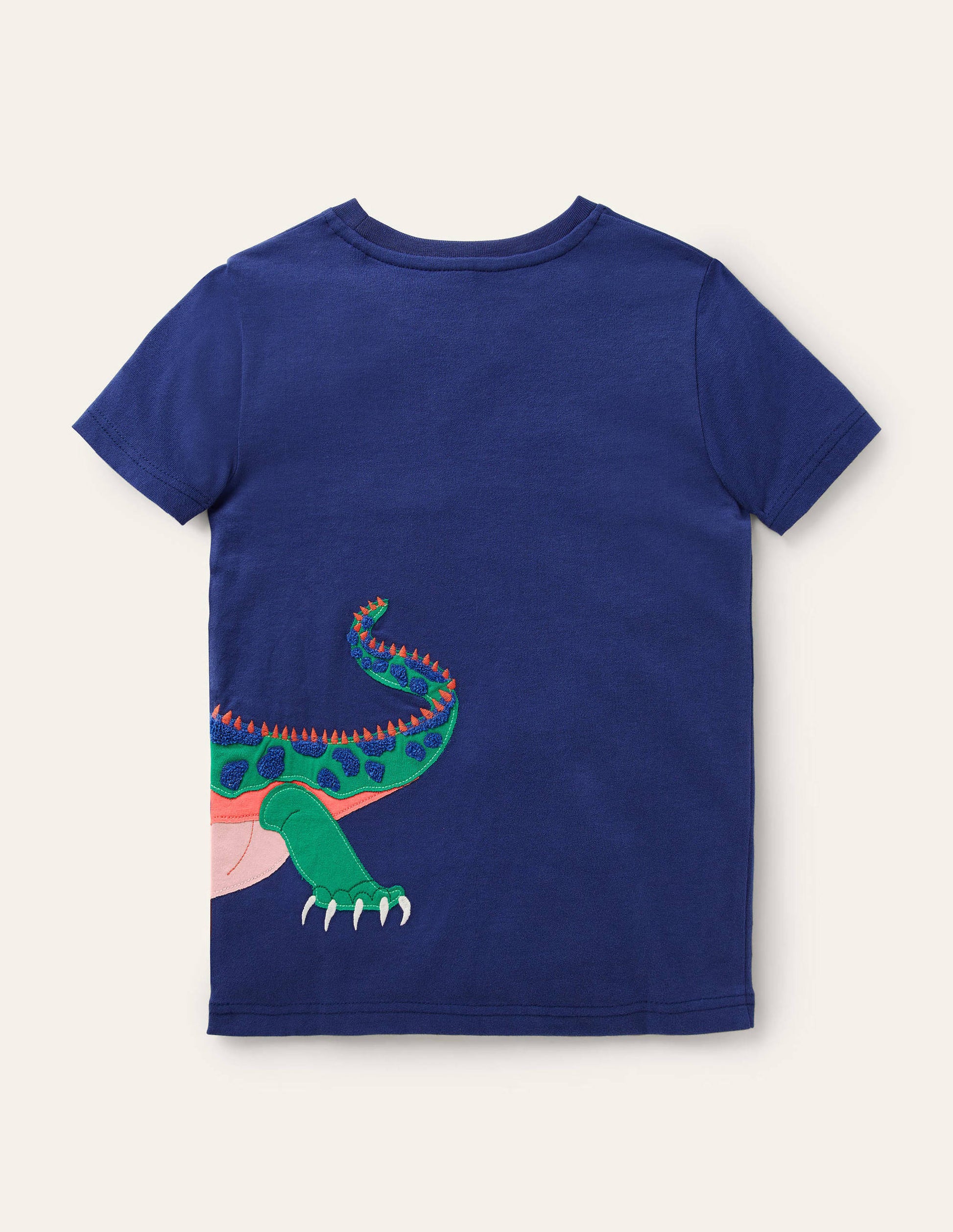 Exotic Animal Appliqué T-shirt-Starboard Blue Iguana-2