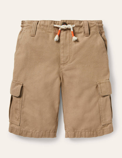 Cargo Shorts-Cappuccino Brown-1