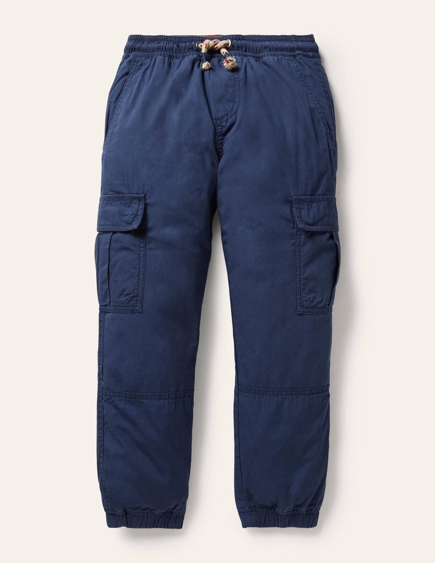 Lined Utility Cargo Trousers-College Navy