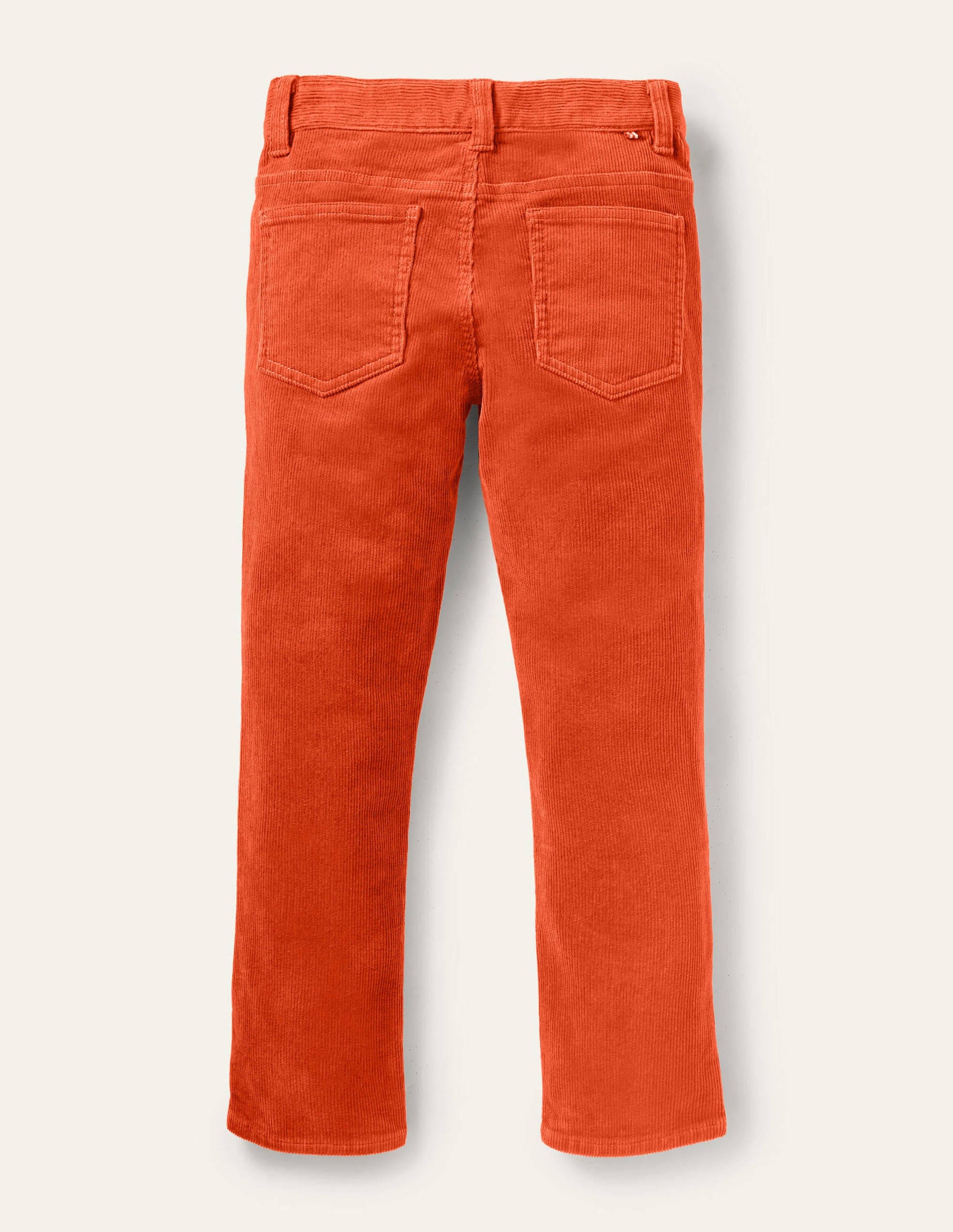 Slim Cord Stretch Jeans-Autumn Maple Orange-2