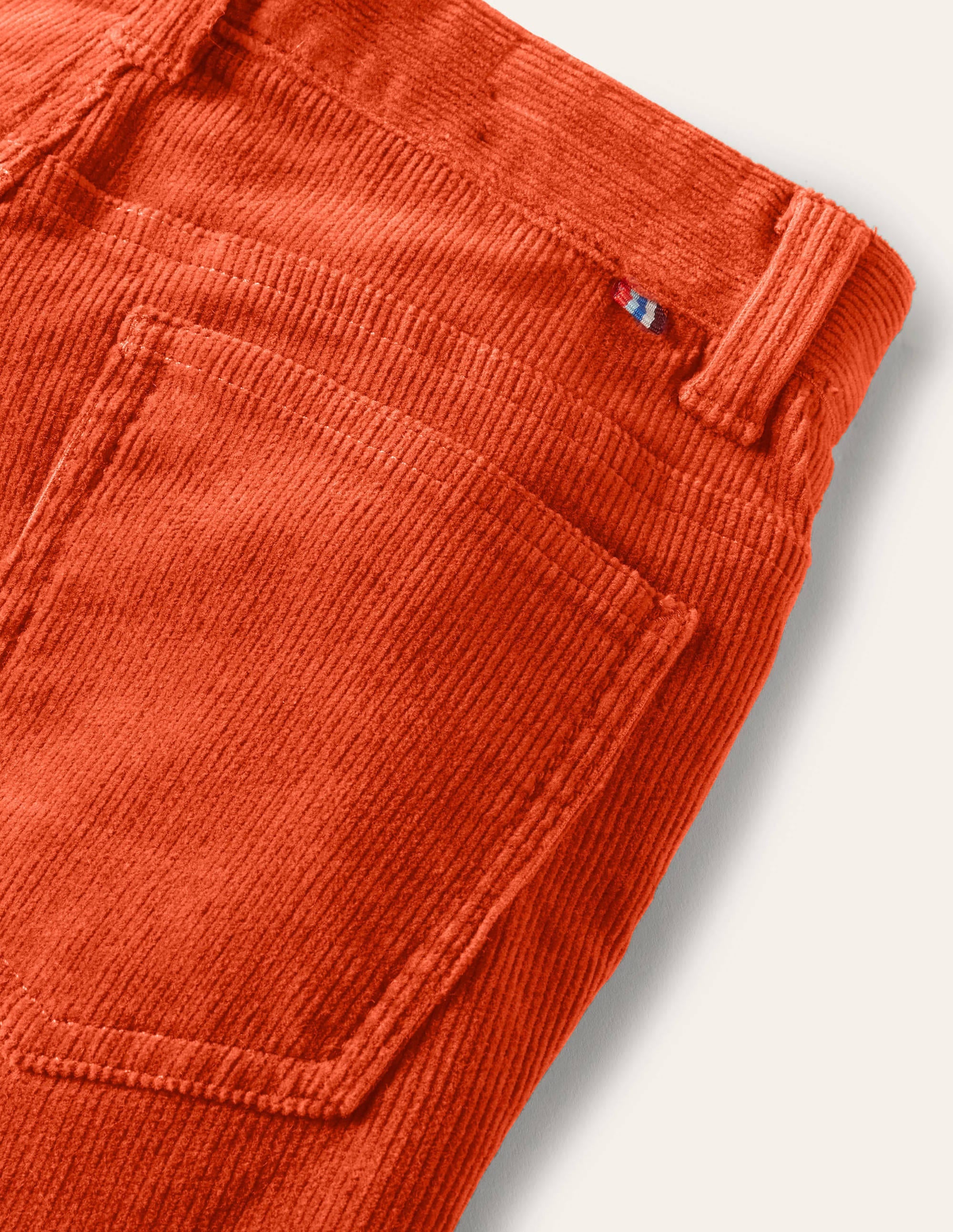 Slim Cord Stretch Jeans-Autumn Maple Orange - Image 3