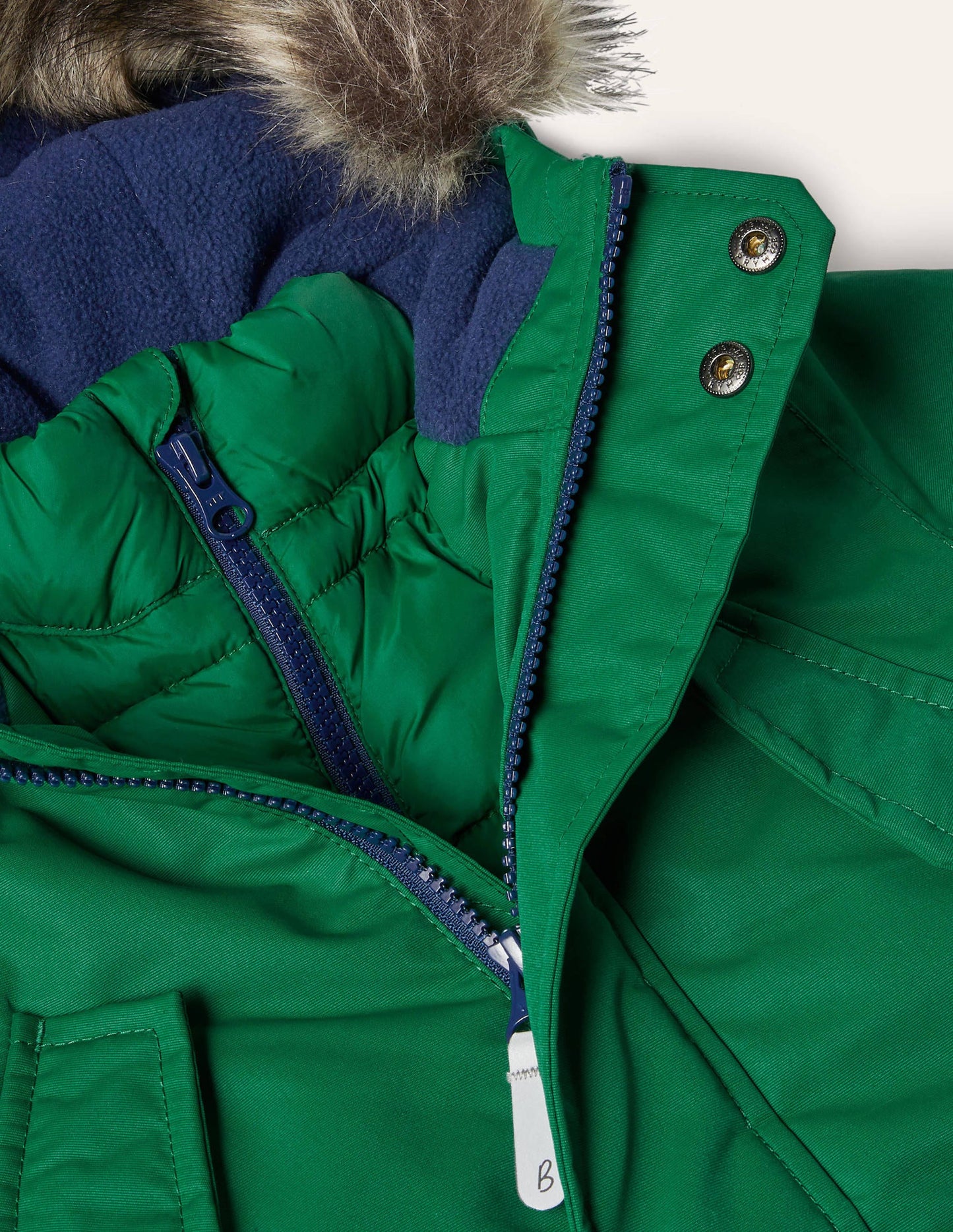 Cosy Waterproof Parka-Forest Green