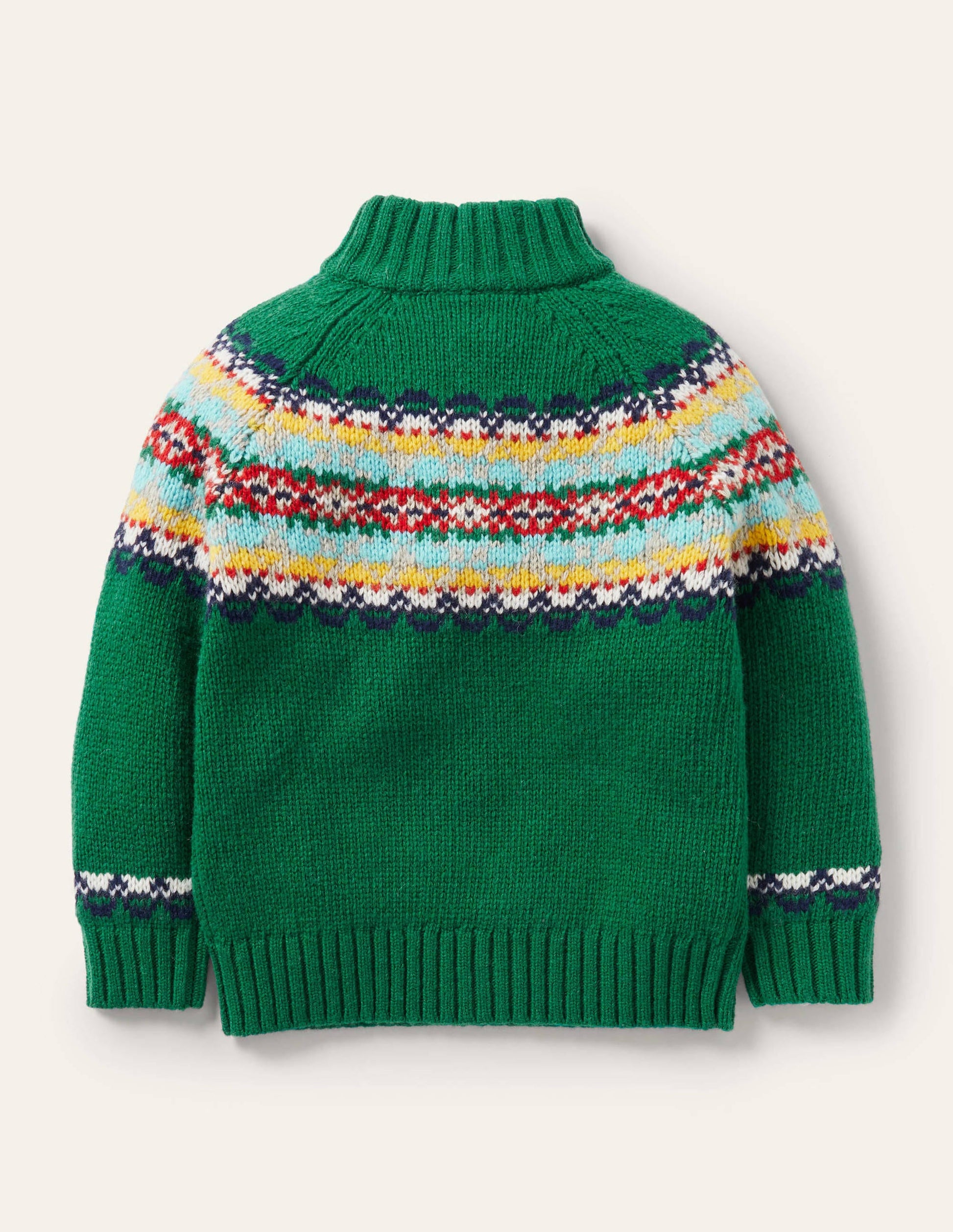 Half-zip Jumper-Highland Green Fair Isle-2