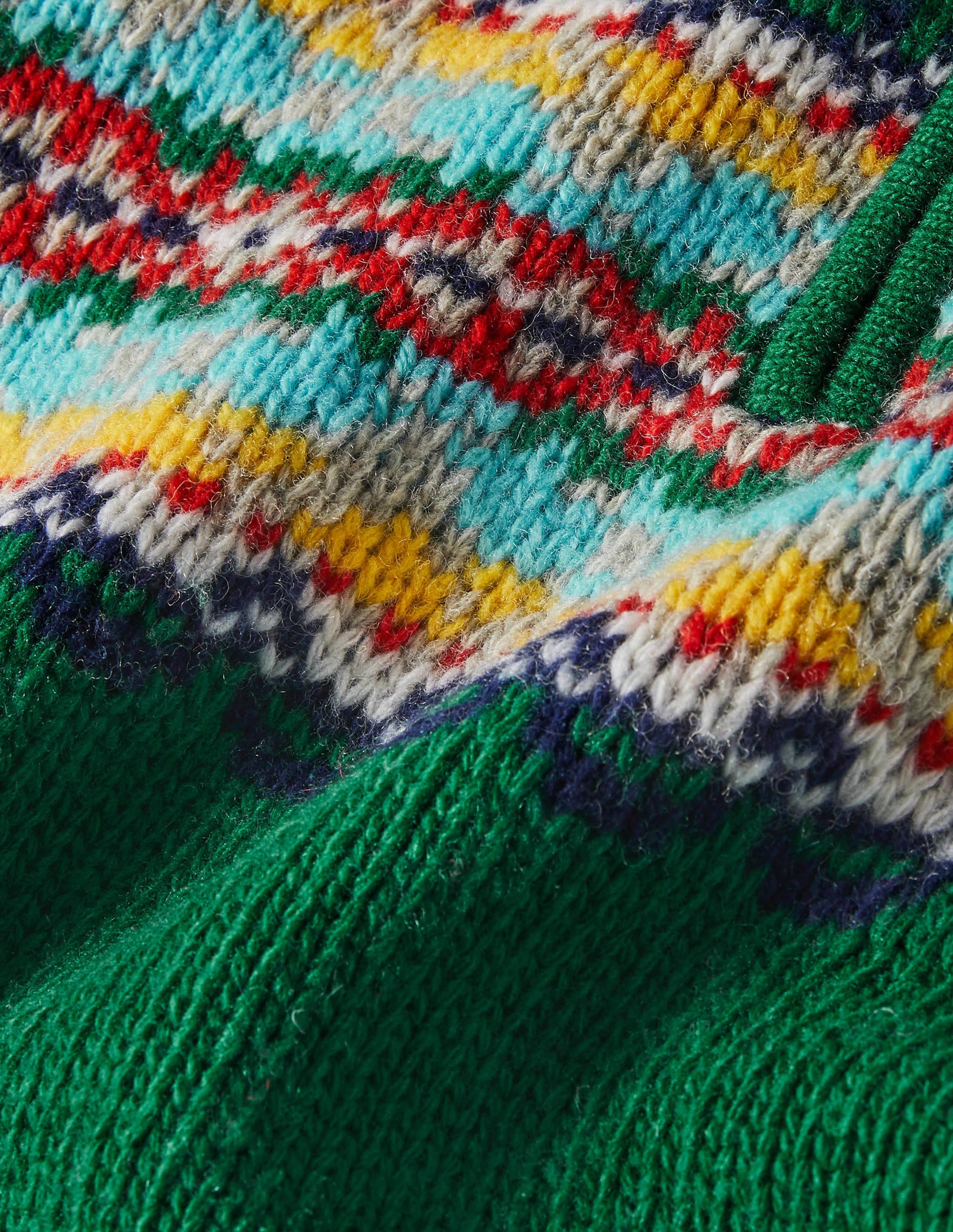 Half-zip Jumper-Highland Green Fair Isle - Image 3