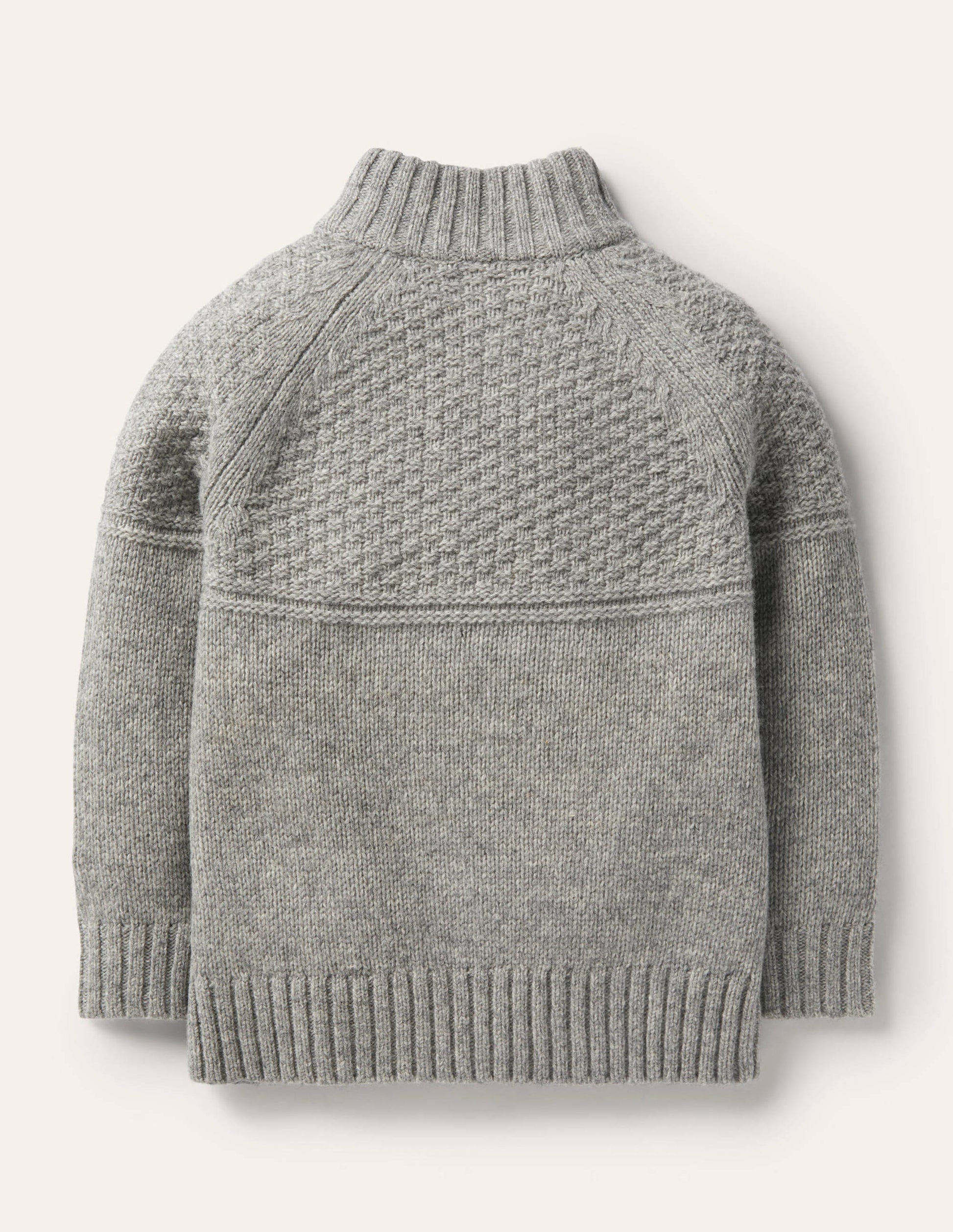 Half-zip Jumper-Grey Marl-2