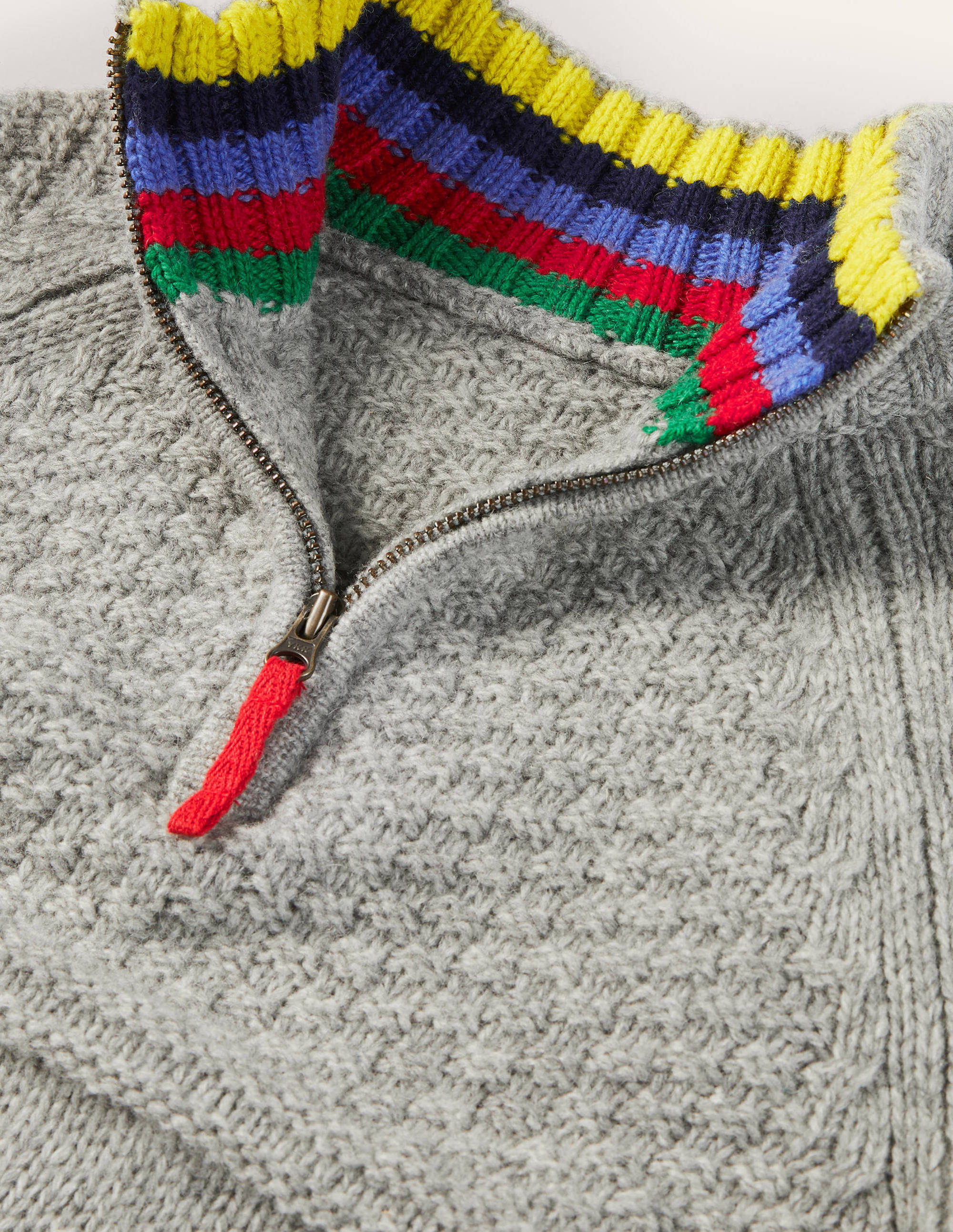 Half-zip Jumper-Grey Marl - Image 3