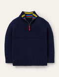 Half-zip Jumper-College Navy