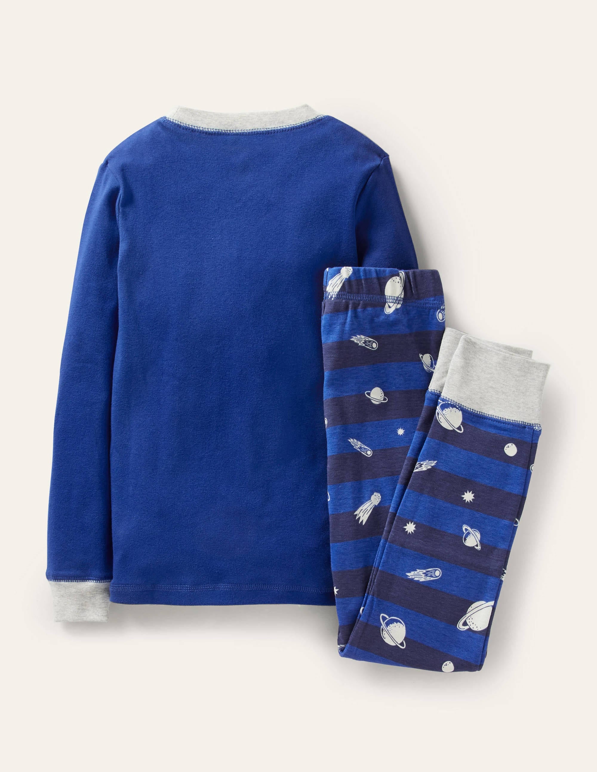 Snug Glow-in-the-dark Pyjamas-Brilliant Blue Astronaut - Image 2
