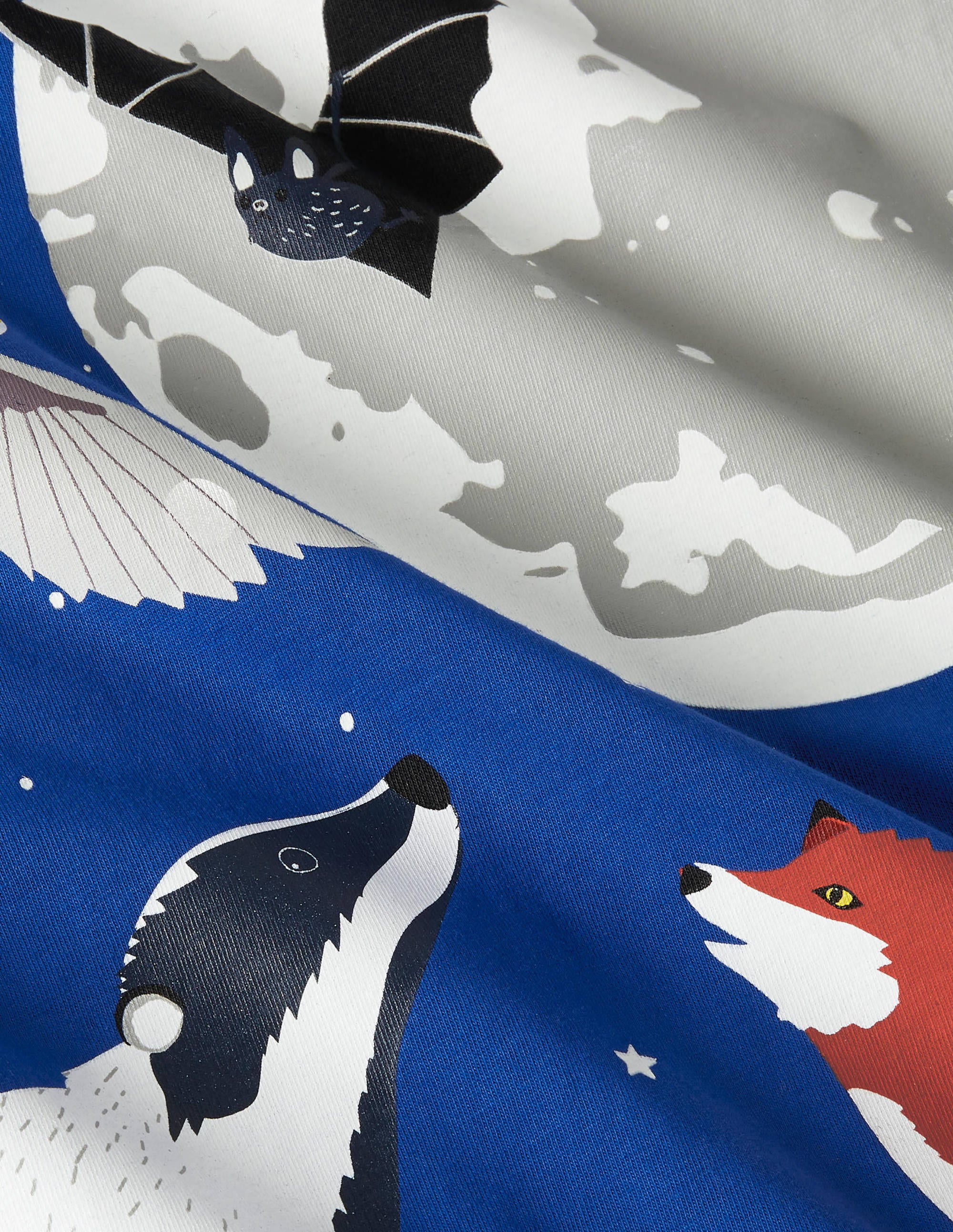 Glow-in-the-dark Scene T-shirt-Brilliant Blue Animals - Image 3