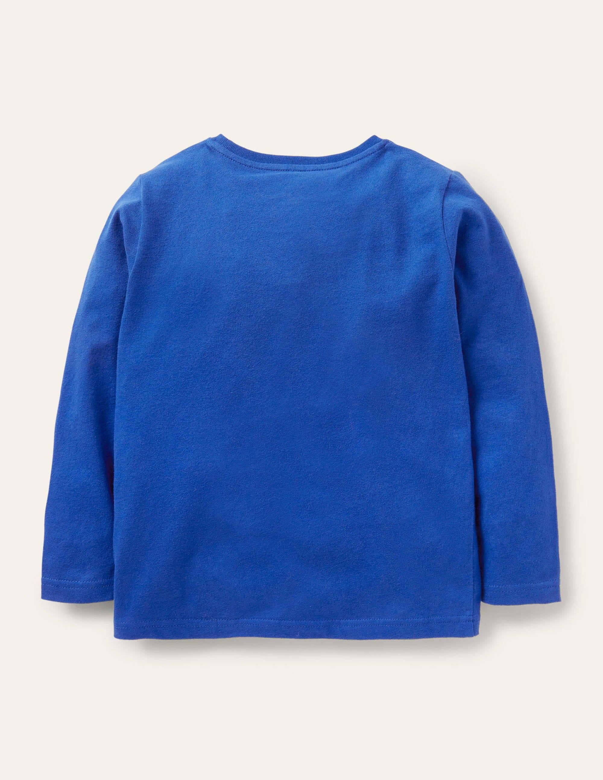Forest Appliqué T-shirt-Brilliant Blue Bear - Image 2