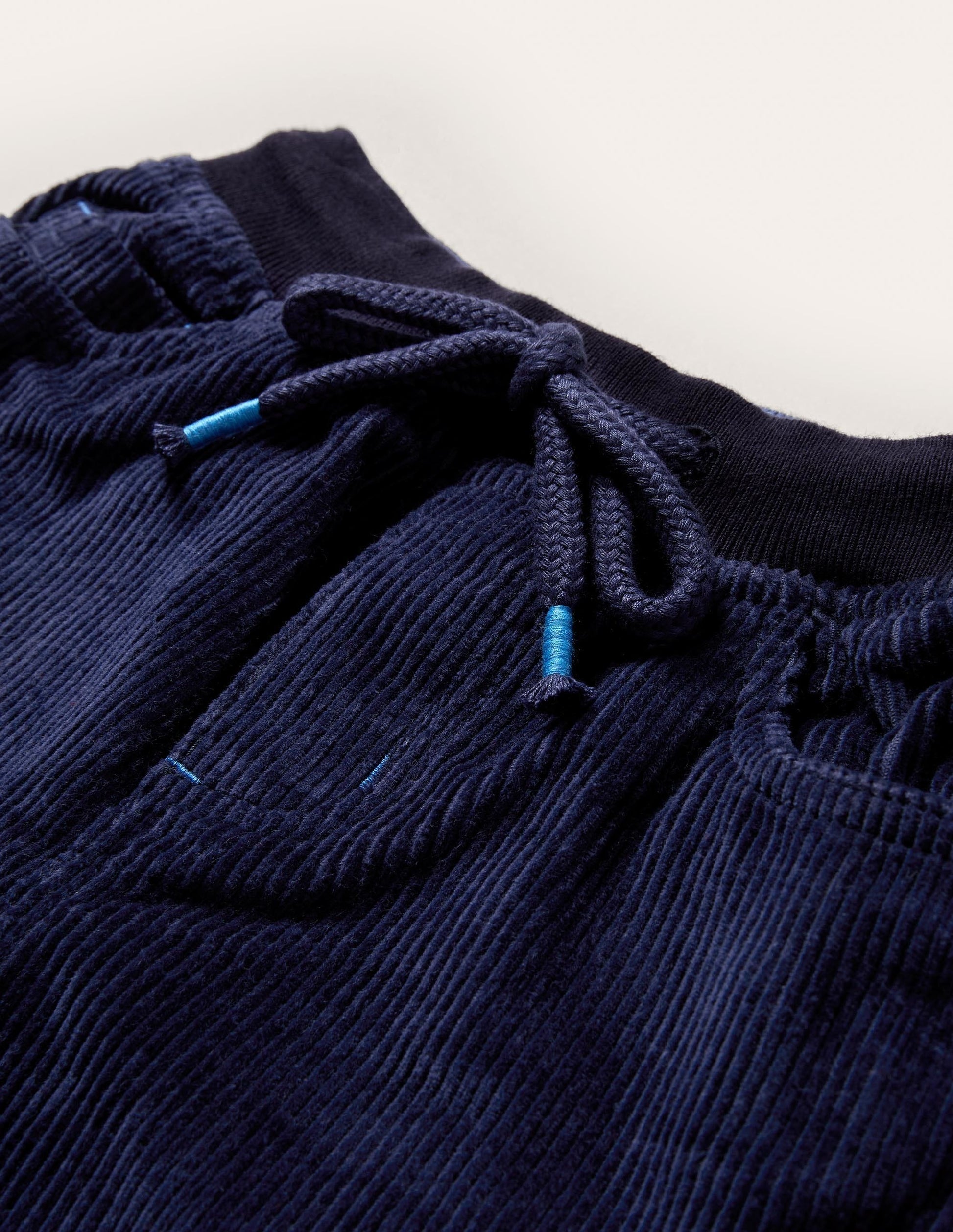 Cosy Lined Cord Trousers-College Navy-3