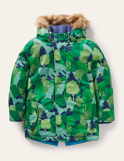 Waterproof 4-in-1 Parka-Forest Woodland Camo