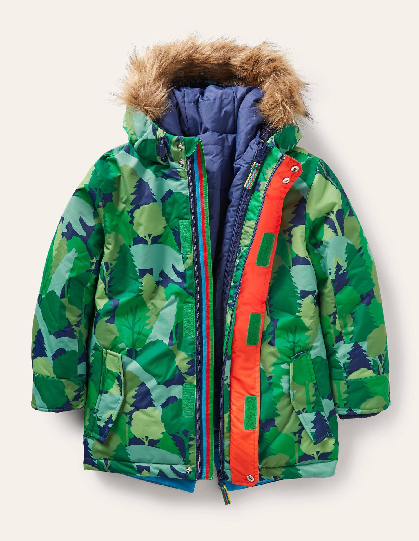 Waterproof 4-in-1 Parka-Forest Woodland Camo