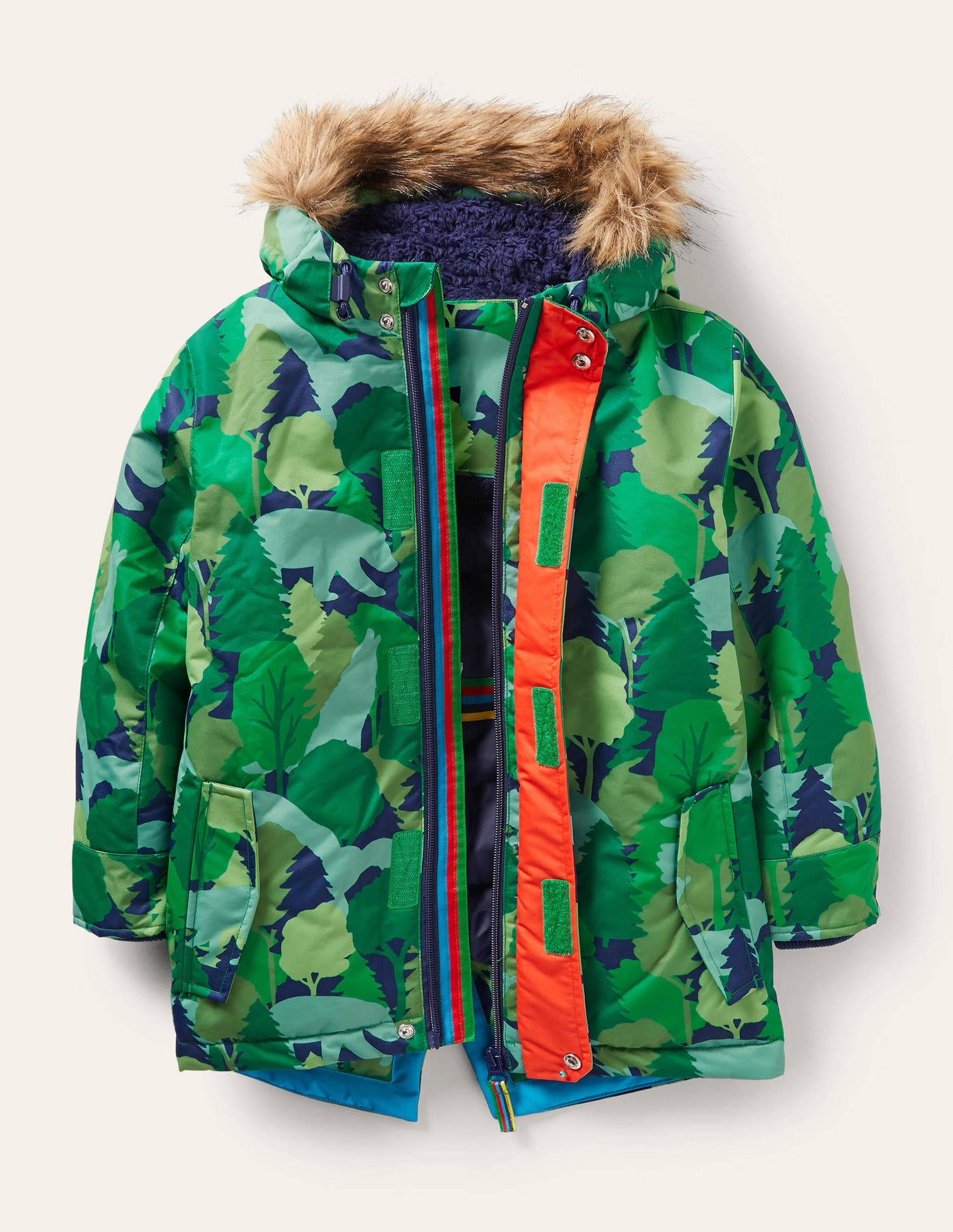 Waterproof 4-in-1 Parka-Forest Woodland Camo