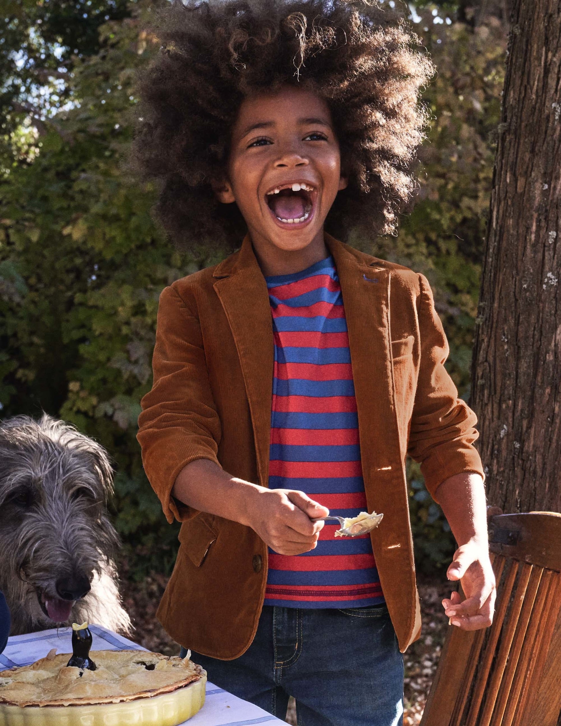 Cord Party Blazer-Terrier Brown-4