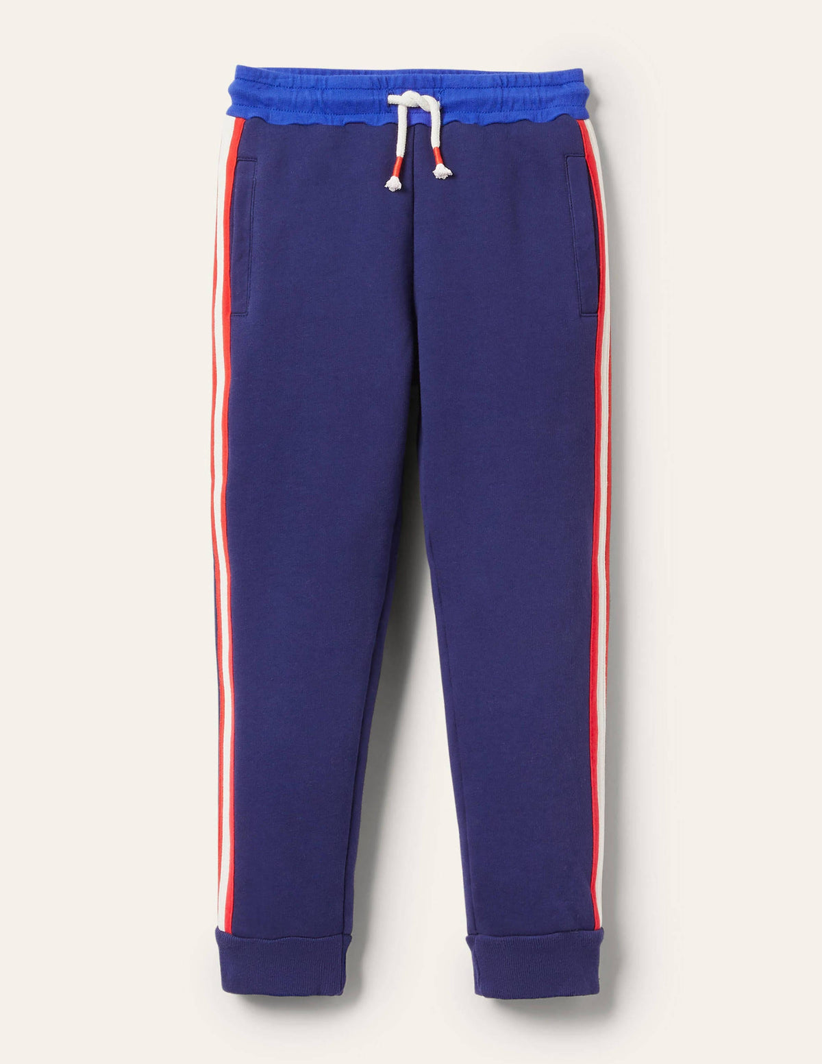 Shaggy-lined Joggers-College Navy-1