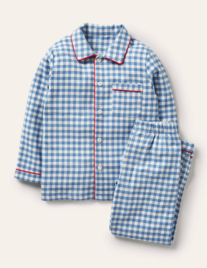 Leo Pyjamas-Elizabethan Blue/Ivory