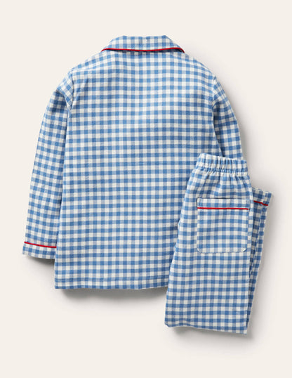 Leo Pyjamas-Elizabethan Blue/Ivory