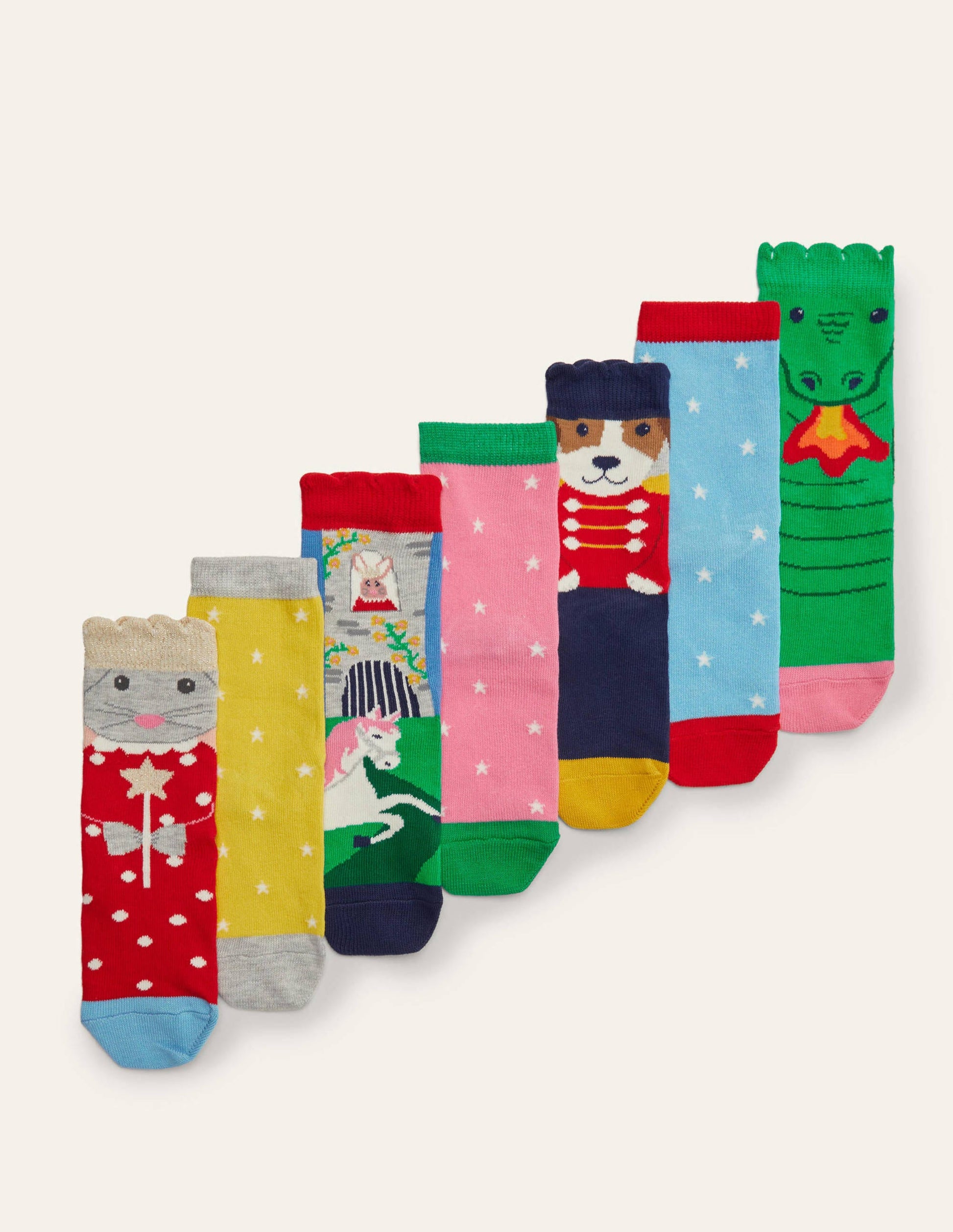 Sock Box 7 Pack-Dragons and Castles-1