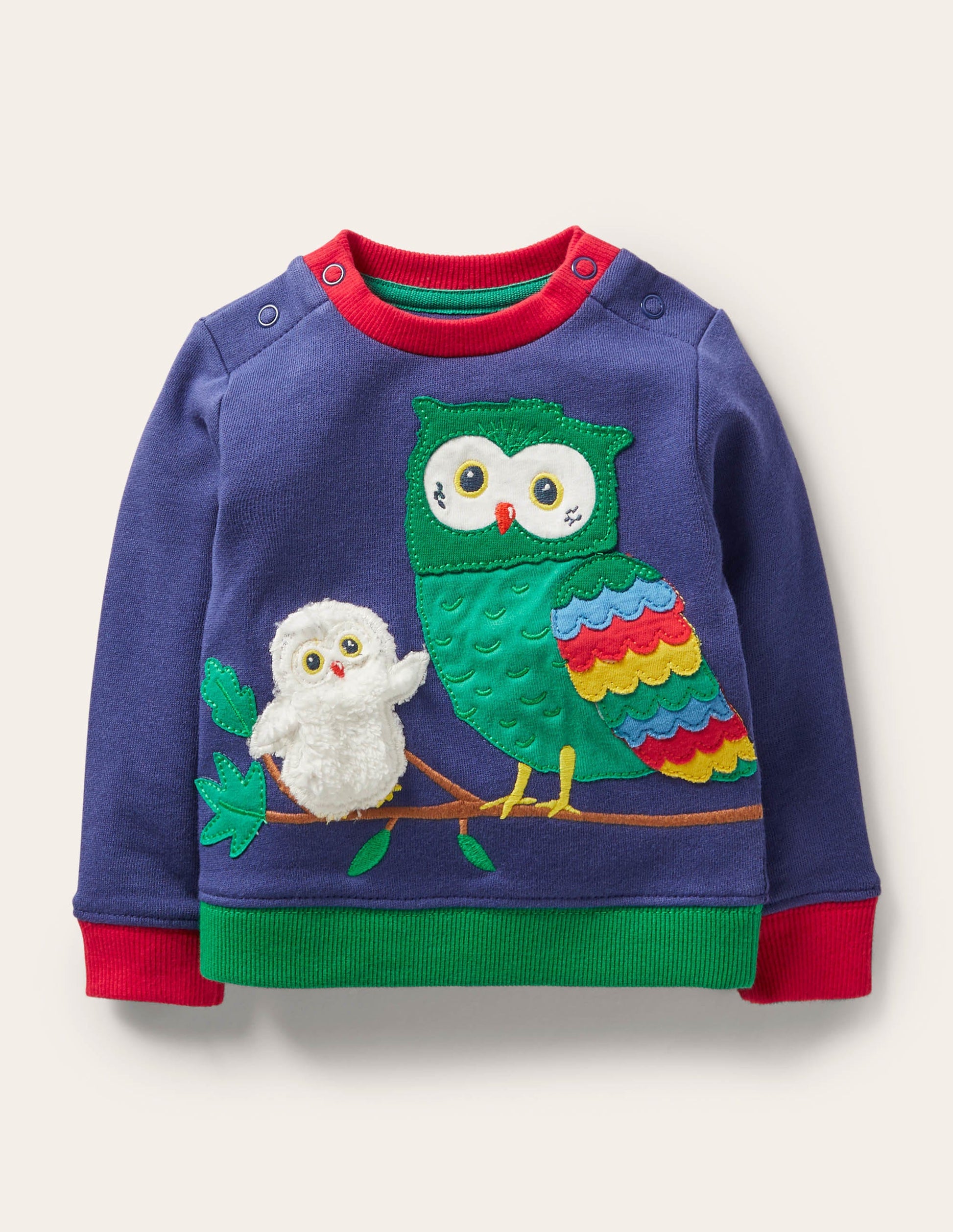 Cosy Sweatshirt-Starboard Blue Owls-1