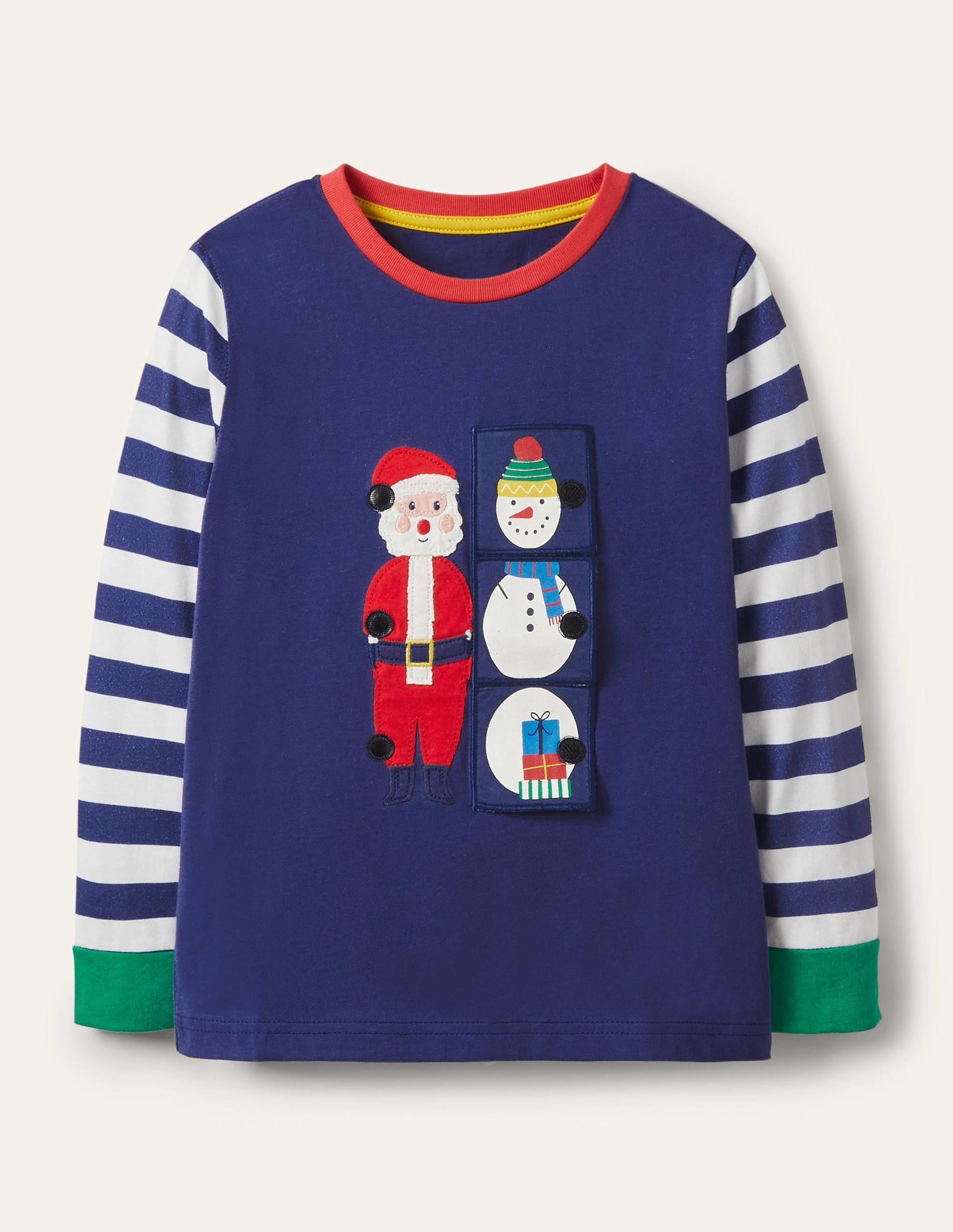 Festive Flipbook T-shirt-Starboard Blue Festive - Image 1