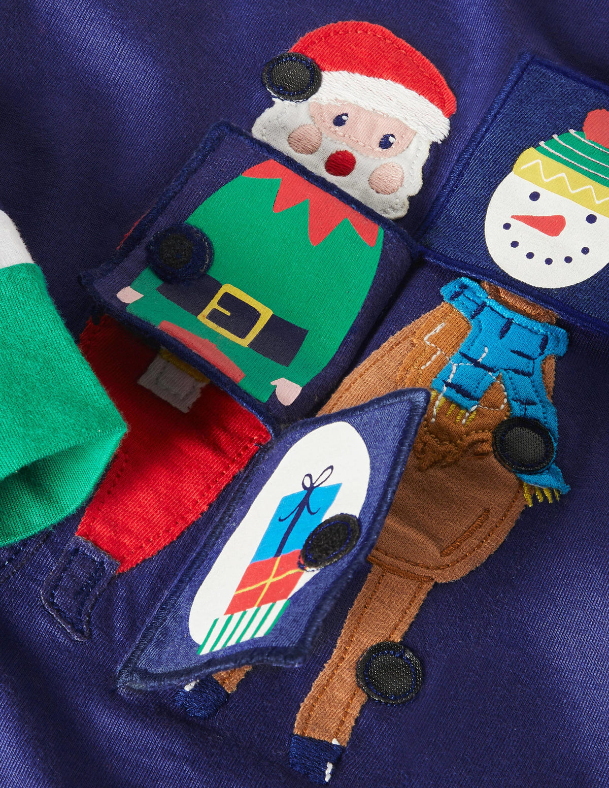 Festive Flipbook T-shirt-Starboard Blue Festive - Image 3