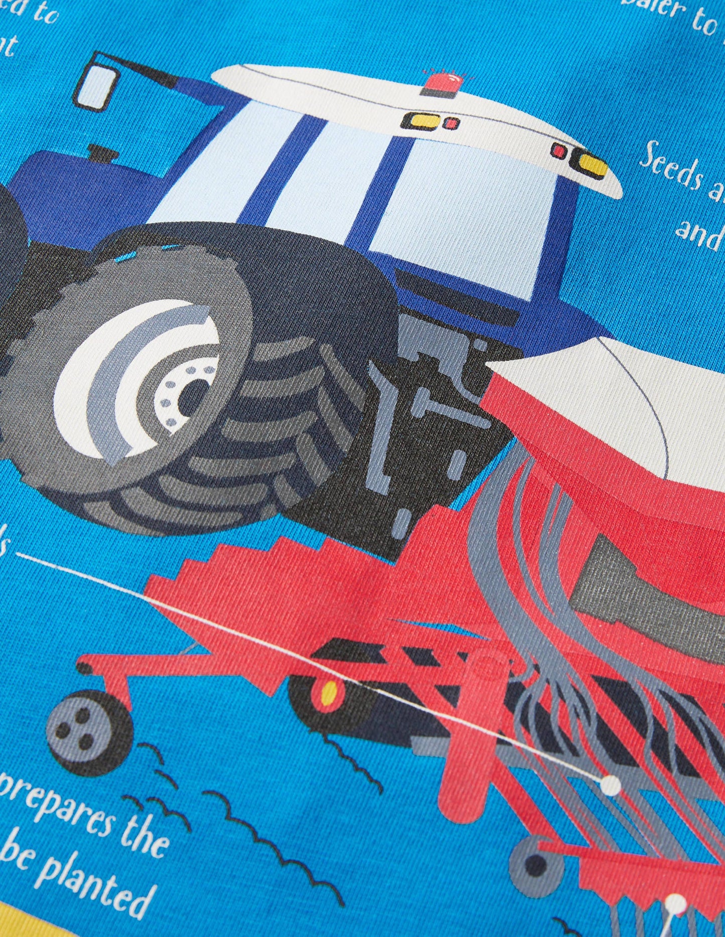 Educational Tractor T-shirt-Moroccan Blue Transport