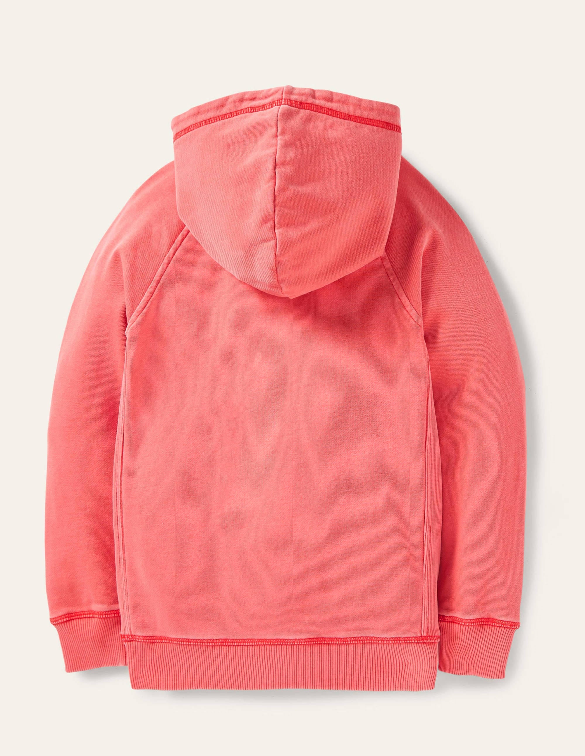 Garment Dye Hoodie-Strawberry Tart Red - Image 2