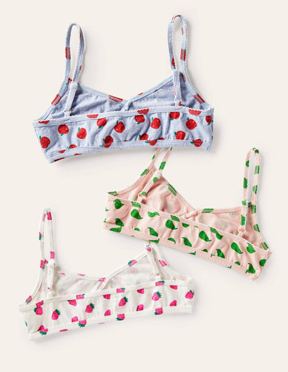 Crossover Crop Tops 3 Pack-Multi Fruit-3