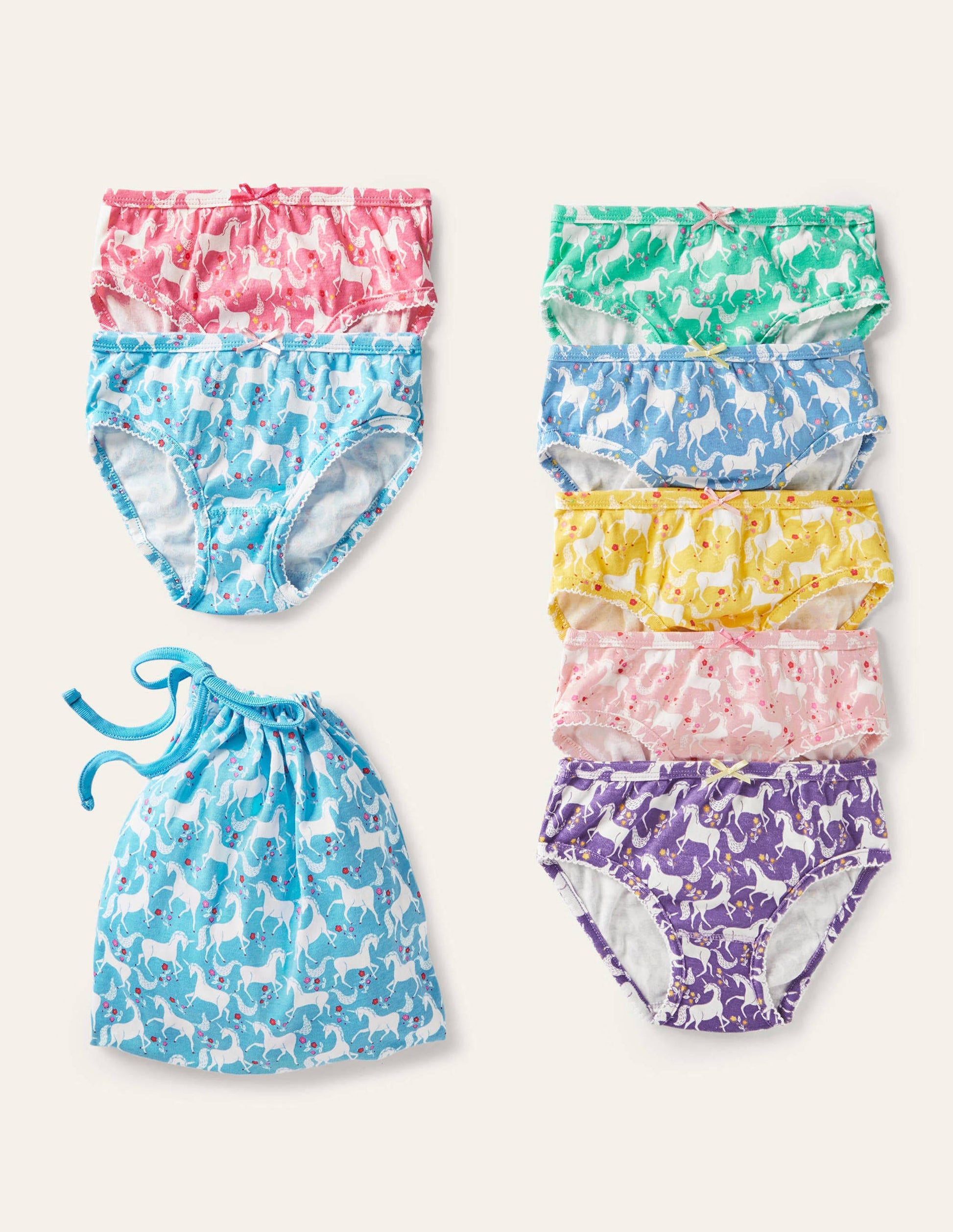 Pants 7 Pack-Multi Unicorn Floral-1