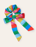 Large Bow Scrunchie-Multi Stripe