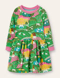 Jersey Sweatshirt Dress-Multi Country House