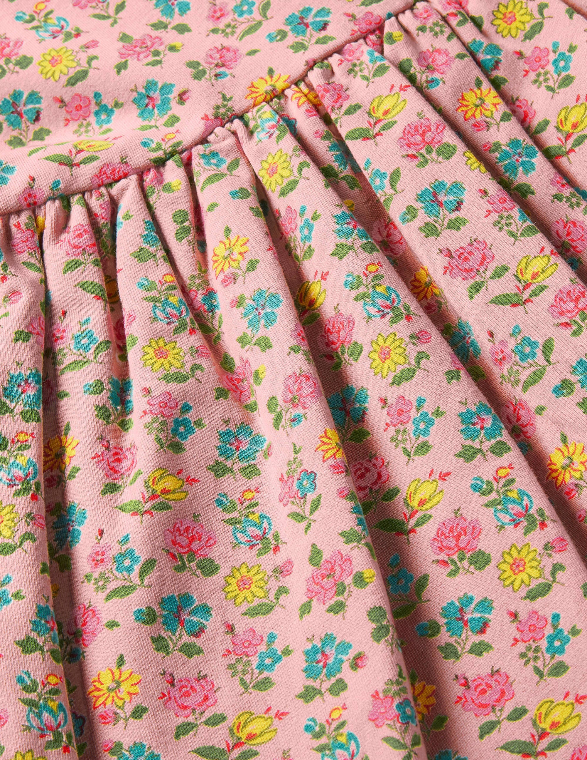 Jersey Sweatshirt Dress-Provence Pink Patchwork Floral - Image 3