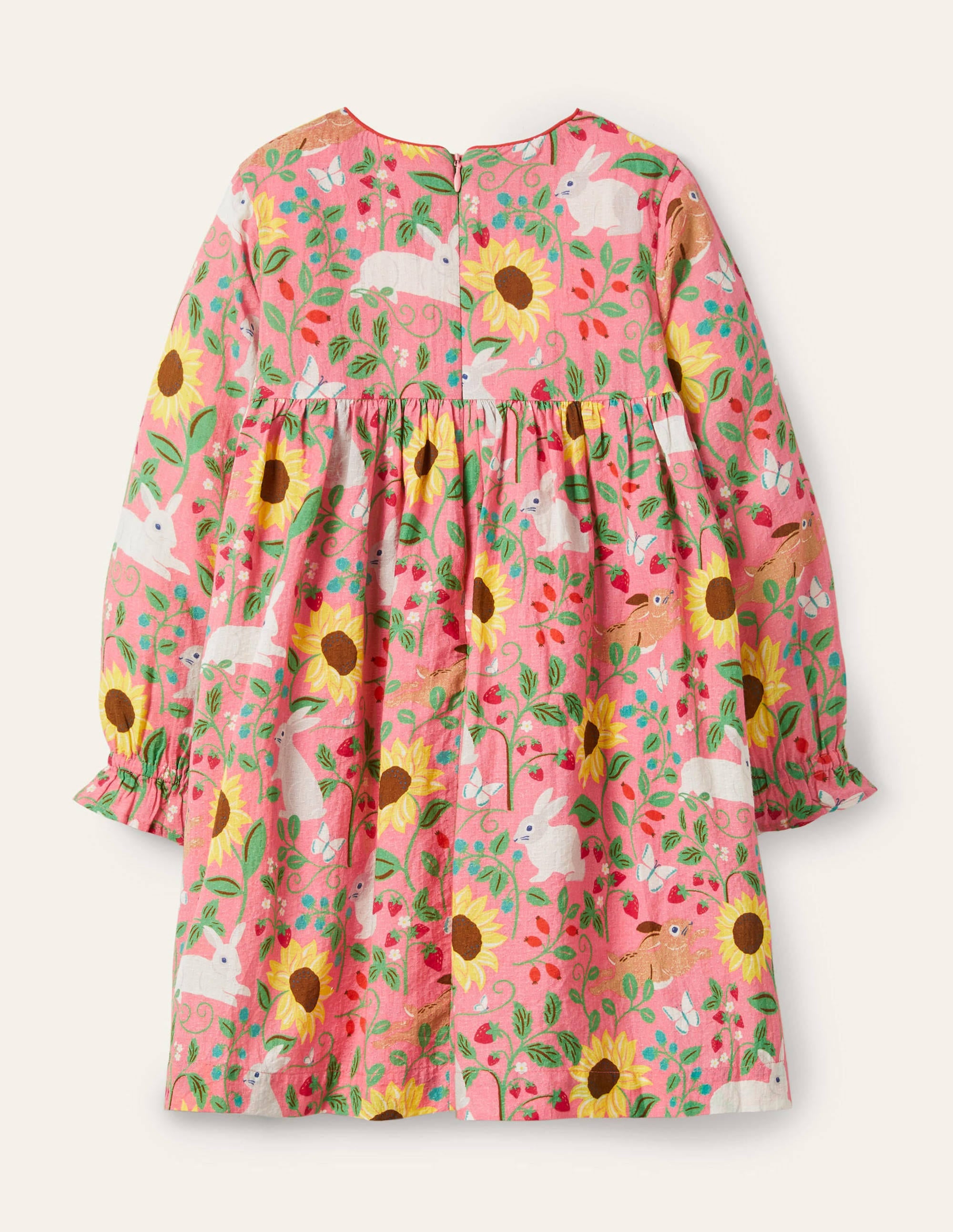 Smocked Dress-Pink Lemonade Berry Patch - Image 2