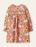 Smocked Dress-Pink Lemonade Berry Patch