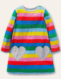 Fun Pocket Jersey Dress-Multi Stripe