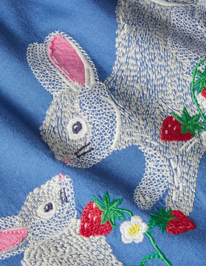 Superstitch T-shirt-Elizabethan Blue Bunnies-3