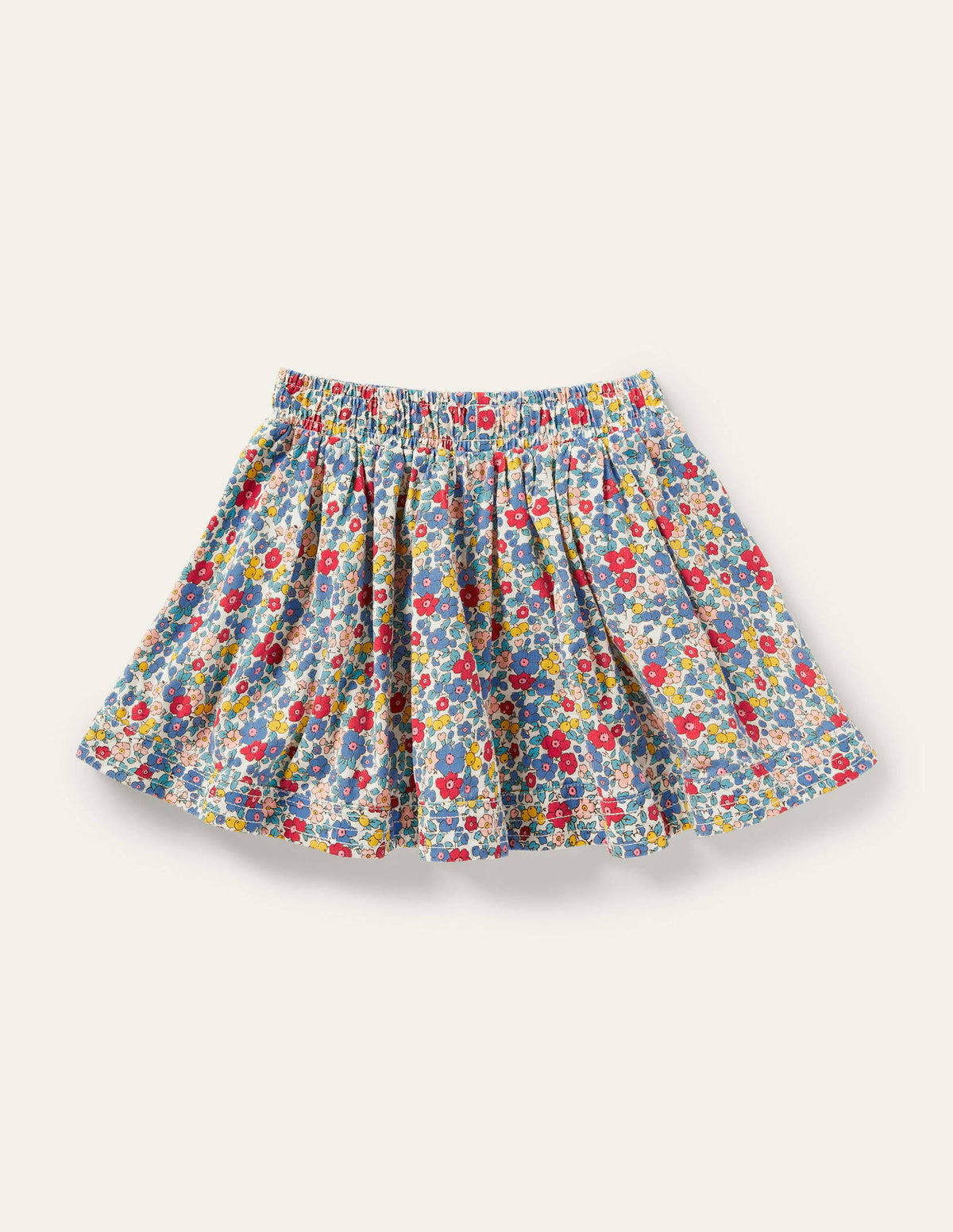 Woven Twirly Skirt-Multi Apple Blossom Floral - Image 2