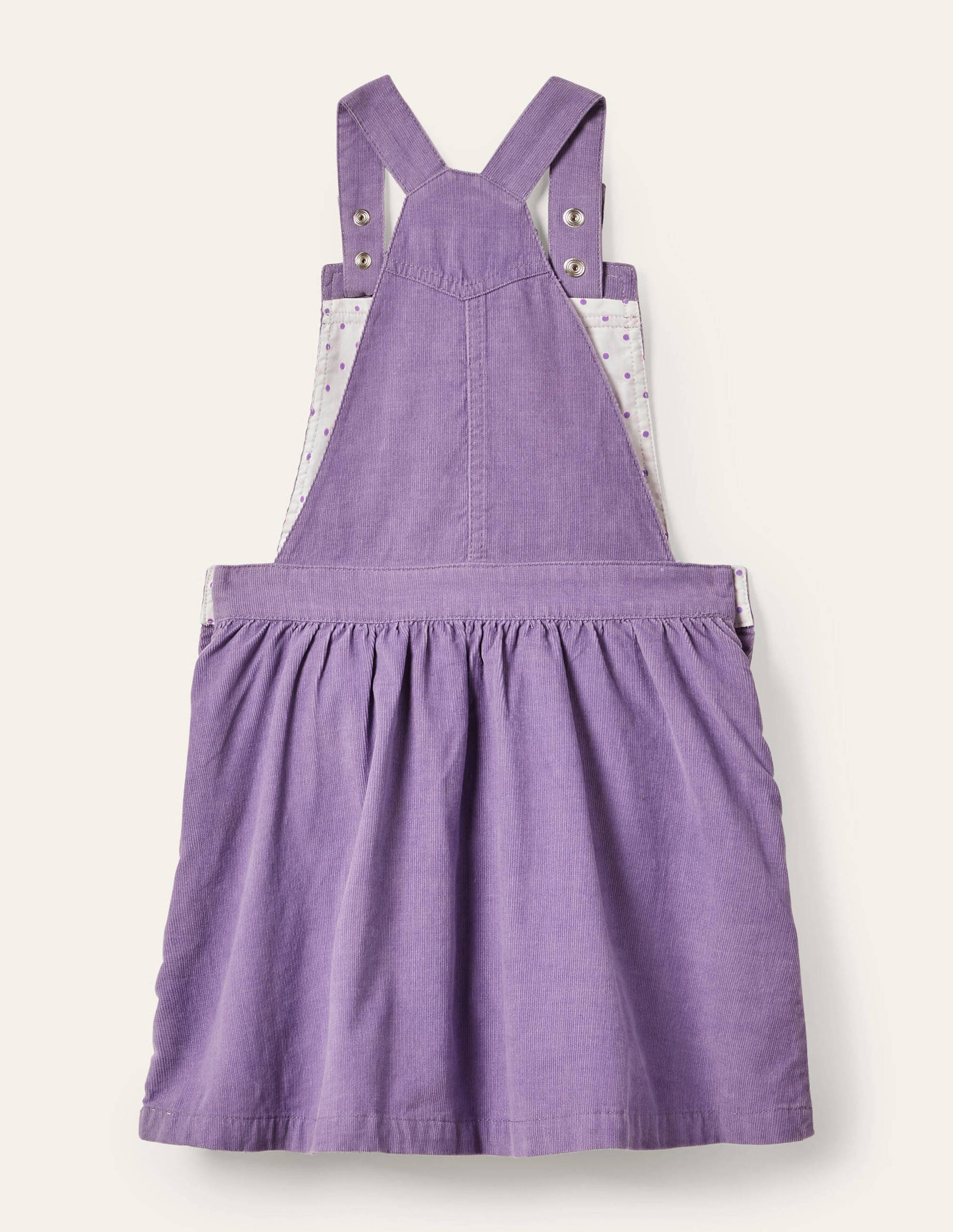 Woven Pinafore Dress-Aster Purple Rainbow-2