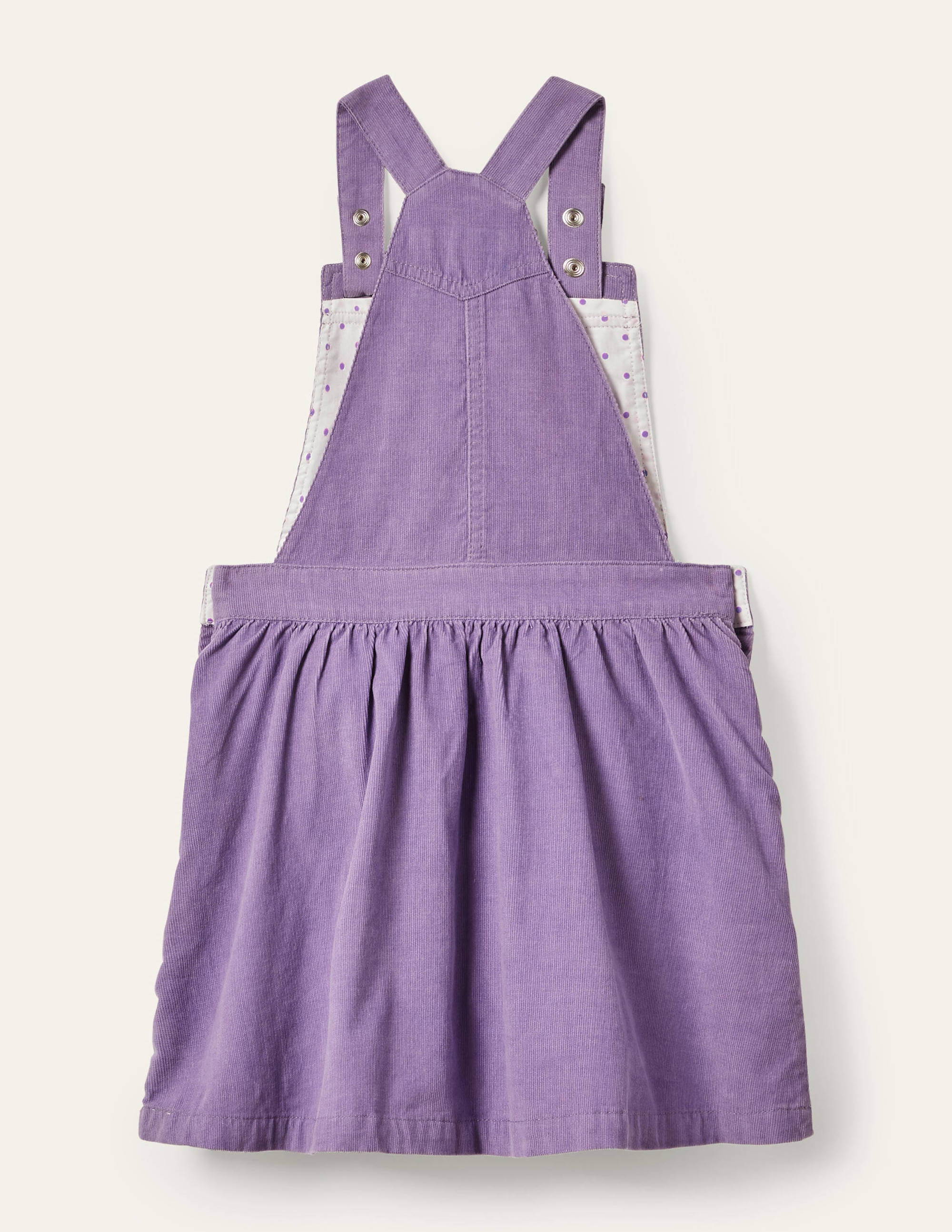 Woven Pinafore Dress-Aster Purple Rainbow - Image 2